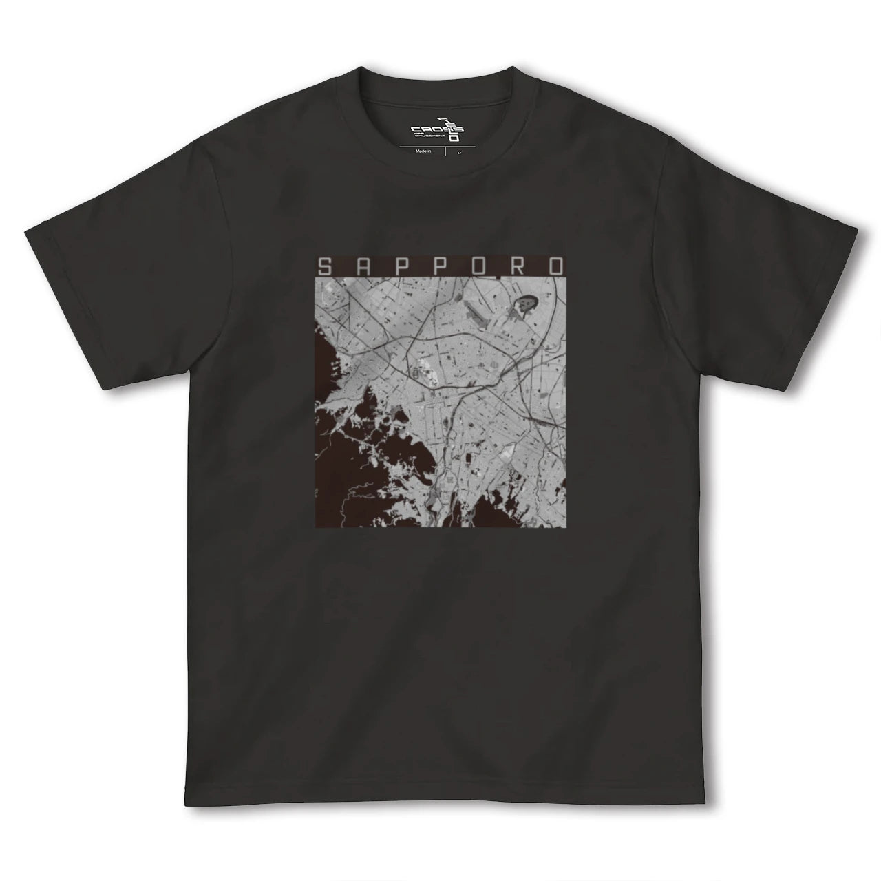 【札幌3(北海道)】地図柄ヘビーウェイトTシャツ