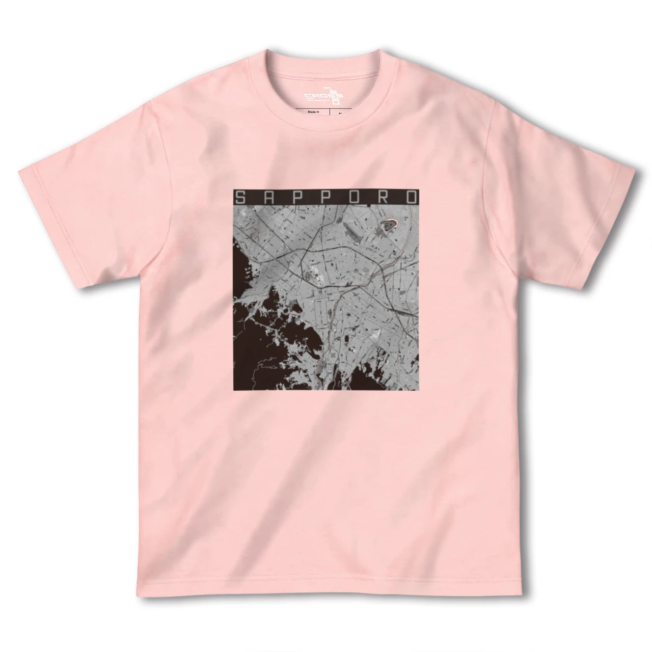 【札幌3(北海道)】地図柄ヘビーウェイトTシャツ