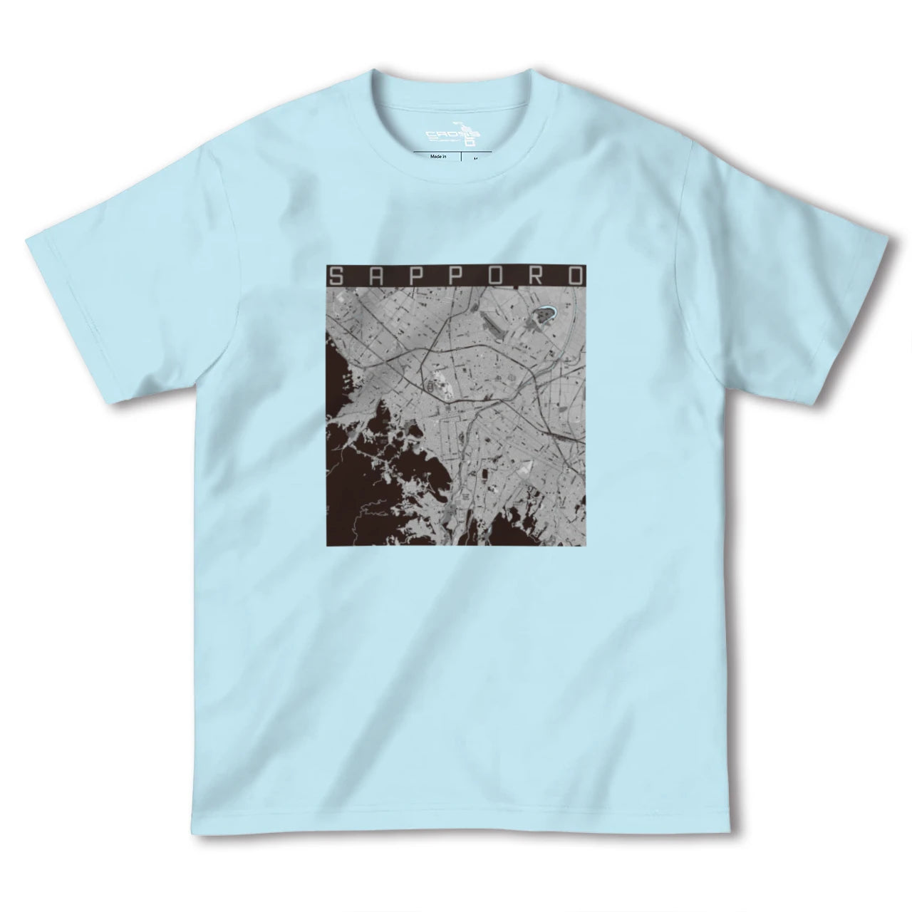 【札幌3(北海道)】地図柄ヘビーウェイトTシャツ