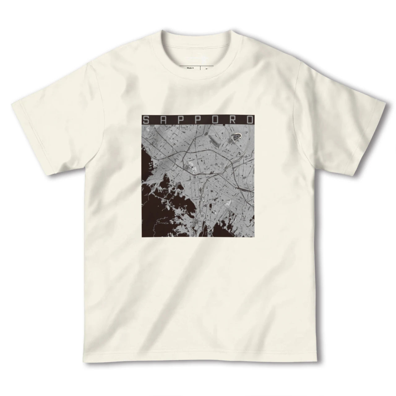 【札幌3(北海道)】地図柄ヘビーウェイトTシャツ