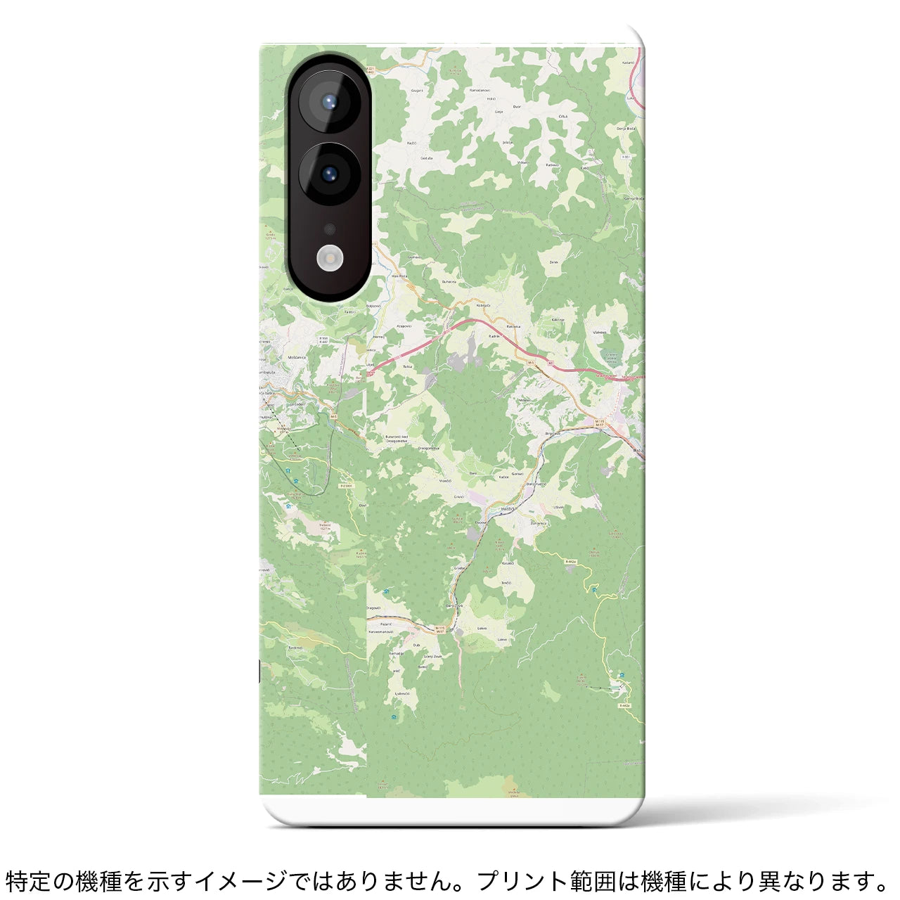 【サラエヴォ(ボスニア・ヘルツェゴビナ)】地図柄iPhoneケース(手帳タイプ)ナチュラル・iPhone 14 Pro 用