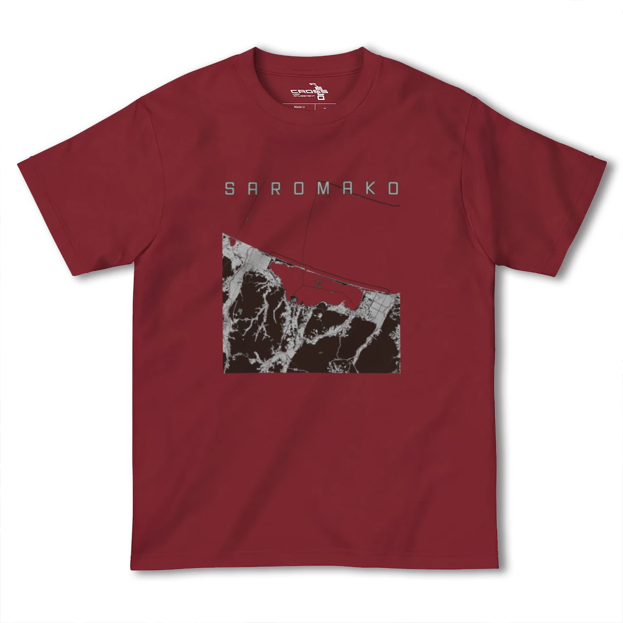 【サロマ湖(北海道)】地図柄ヘビーウェイトTシャツ