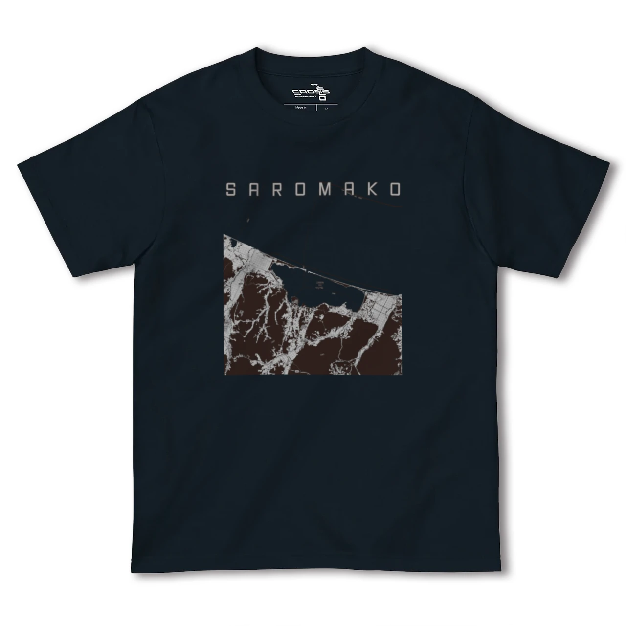 【サロマ湖(北海道)】地図柄ヘビーウェイトTシャツ