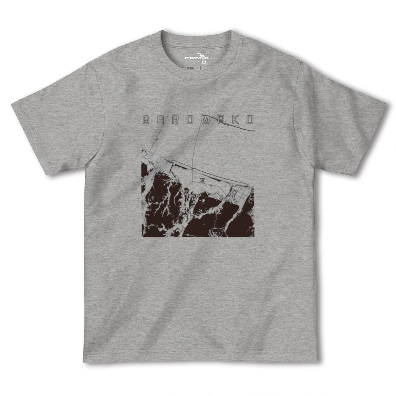 【サロマ湖(北海道)】地図柄ヘビーウェイトTシャツ
