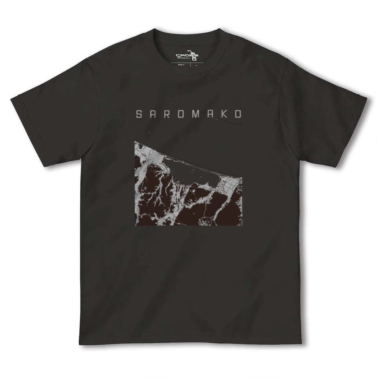 【サロマ湖(北海道)】地図柄ヘビーウェイトTシャツ