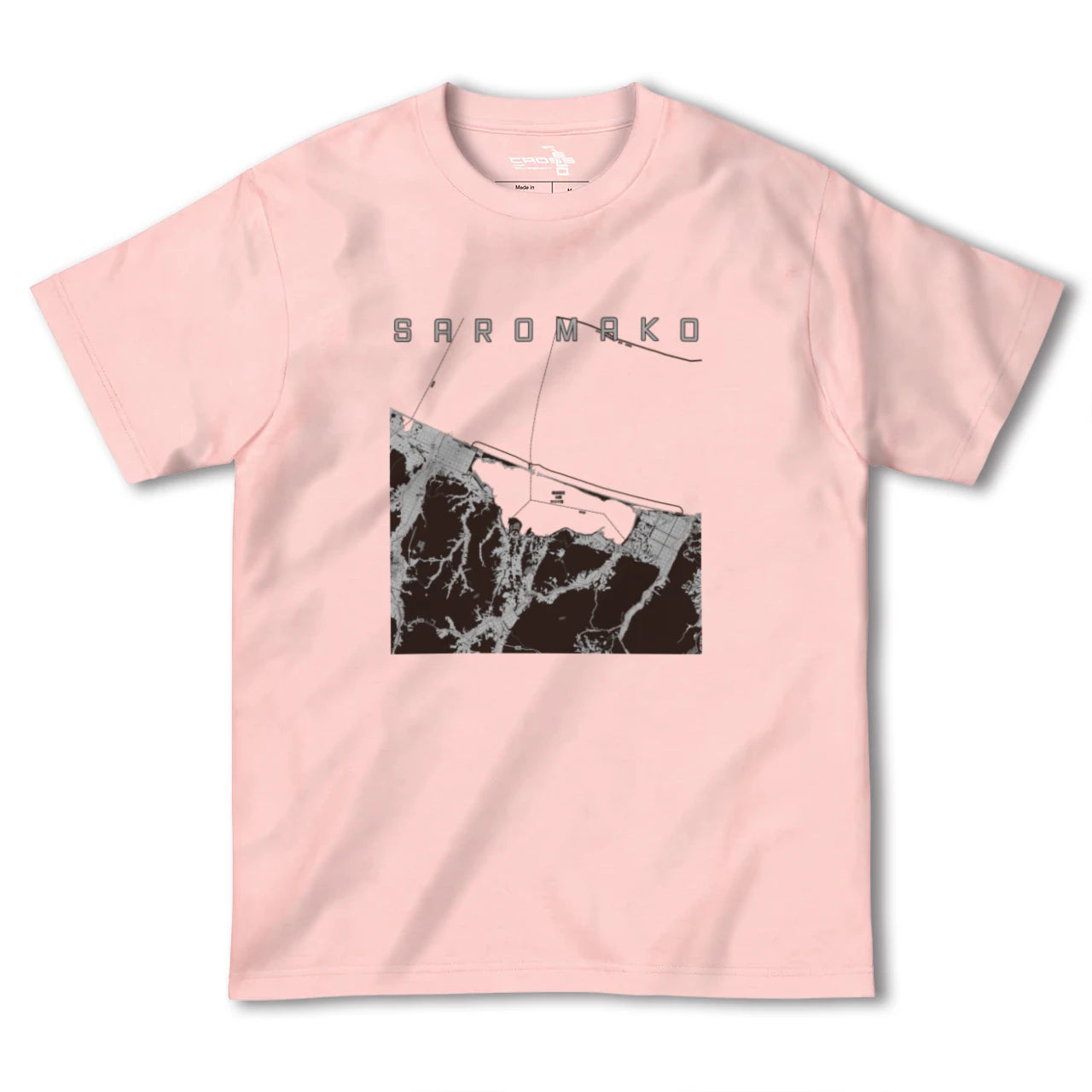 【サロマ湖(北海道)】地図柄ヘビーウェイトTシャツ