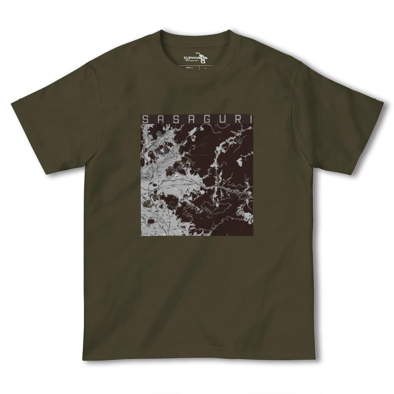 【篠栗(福岡県)】地図柄ヘビーウェイトTシャツ