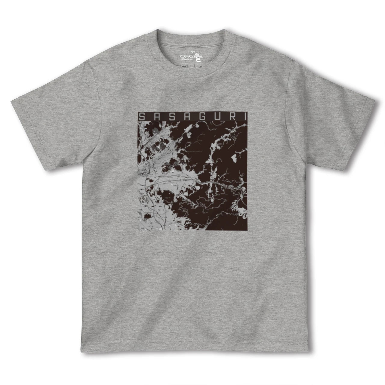 【篠栗(福岡県)】地図柄ヘビーウェイトTシャツ