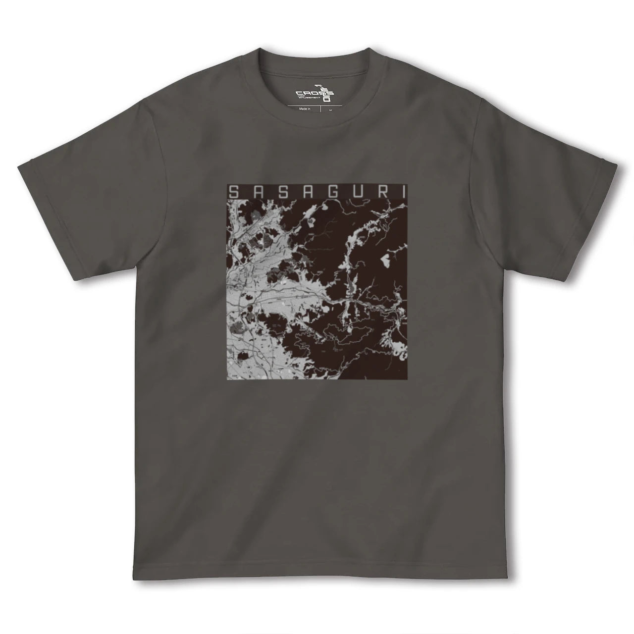 【篠栗(福岡県)】地図柄ヘビーウェイトTシャツ