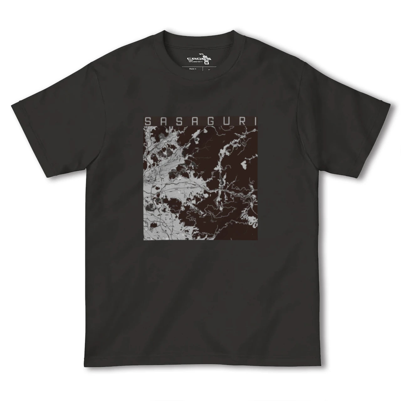 【篠栗(福岡県)】地図柄ヘビーウェイトTシャツ