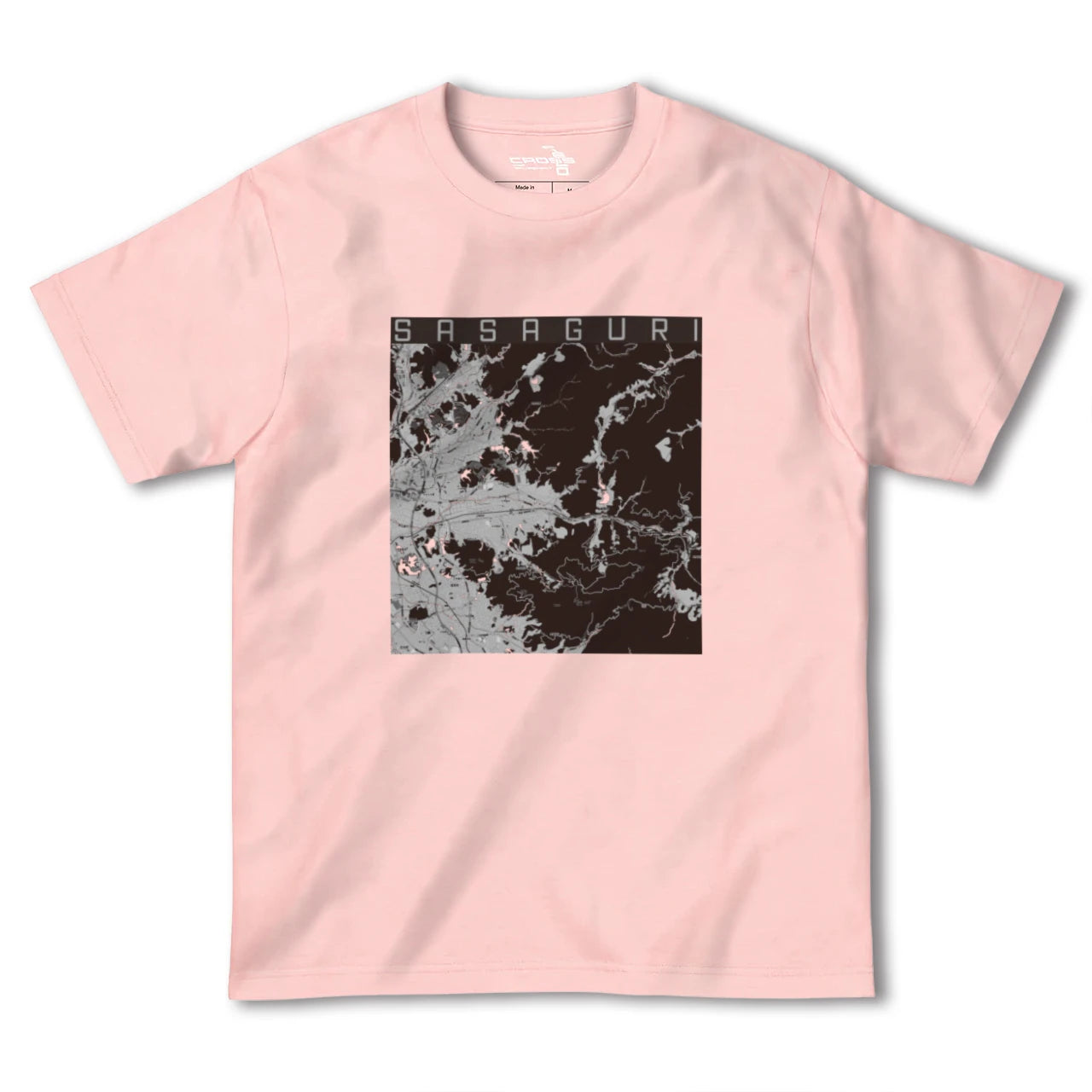 【篠栗(福岡県)】地図柄ヘビーウェイトTシャツ