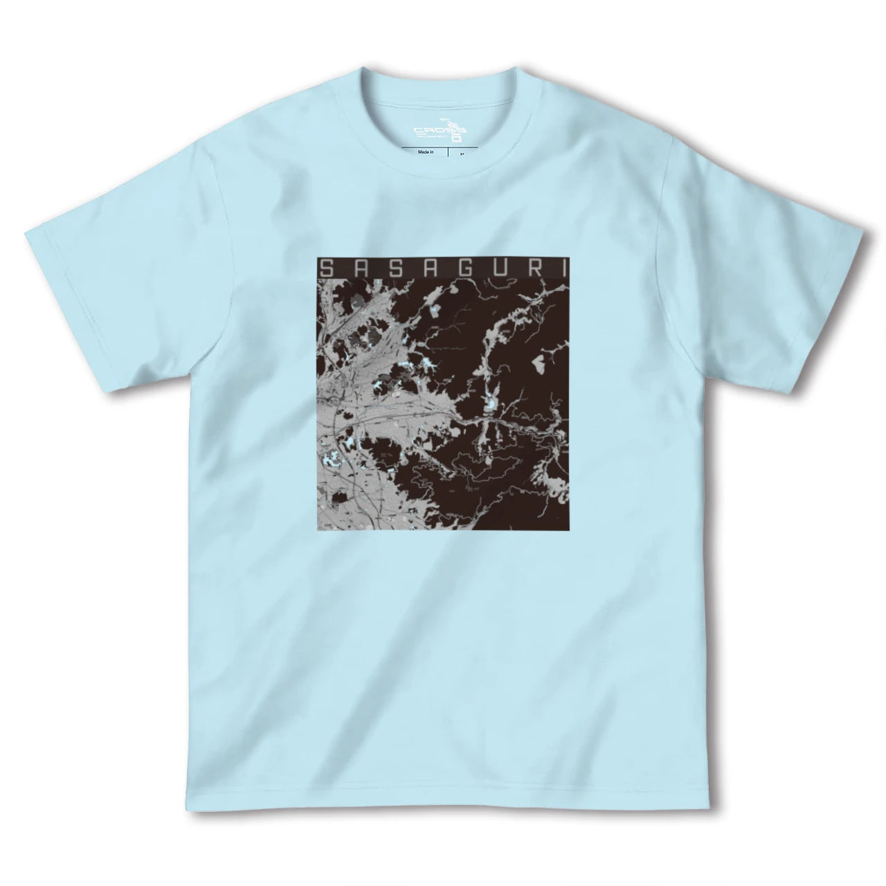 【篠栗(福岡県)】地図柄ヘビーウェイトTシャツ