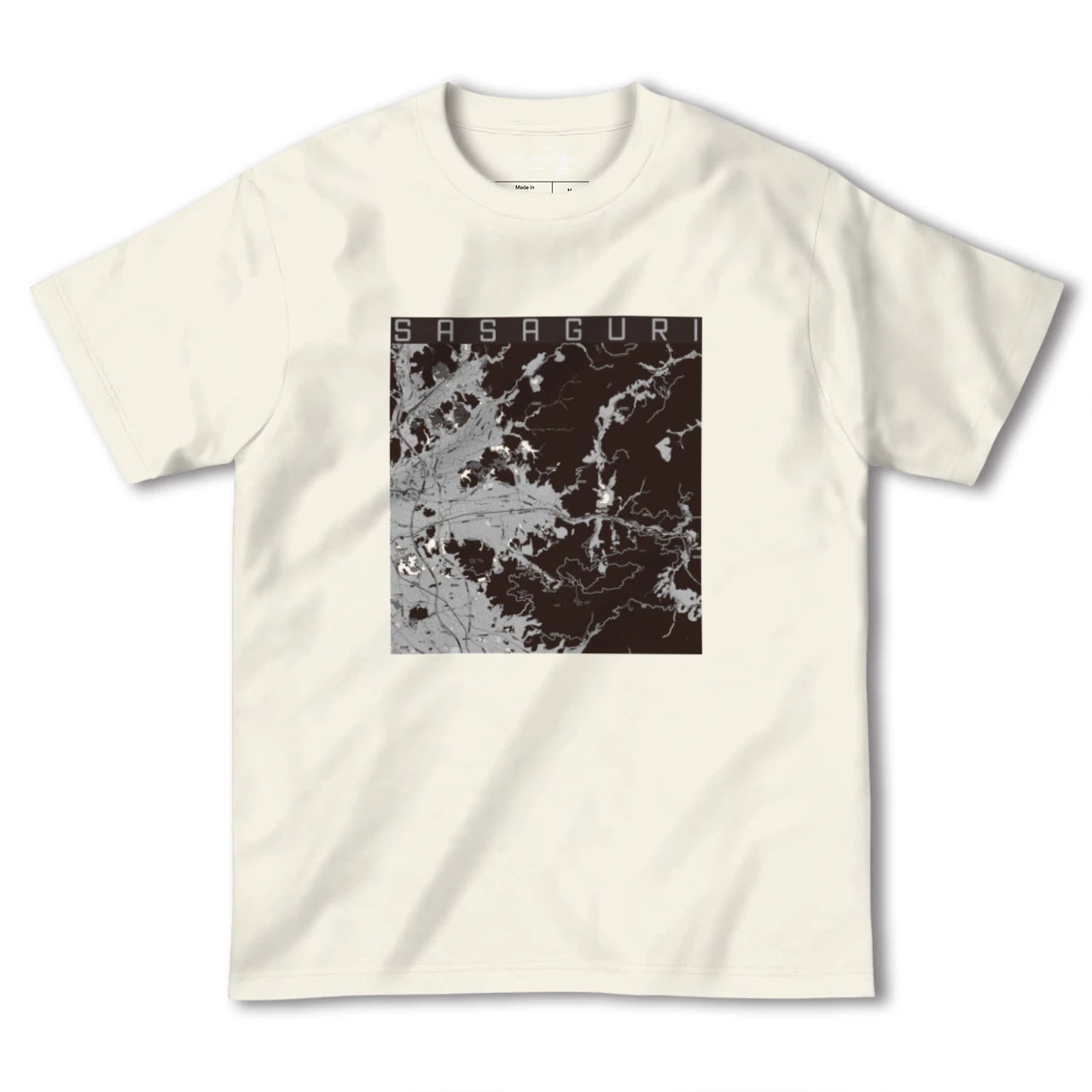 【篠栗(福岡県)】地図柄ヘビーウェイトTシャツ