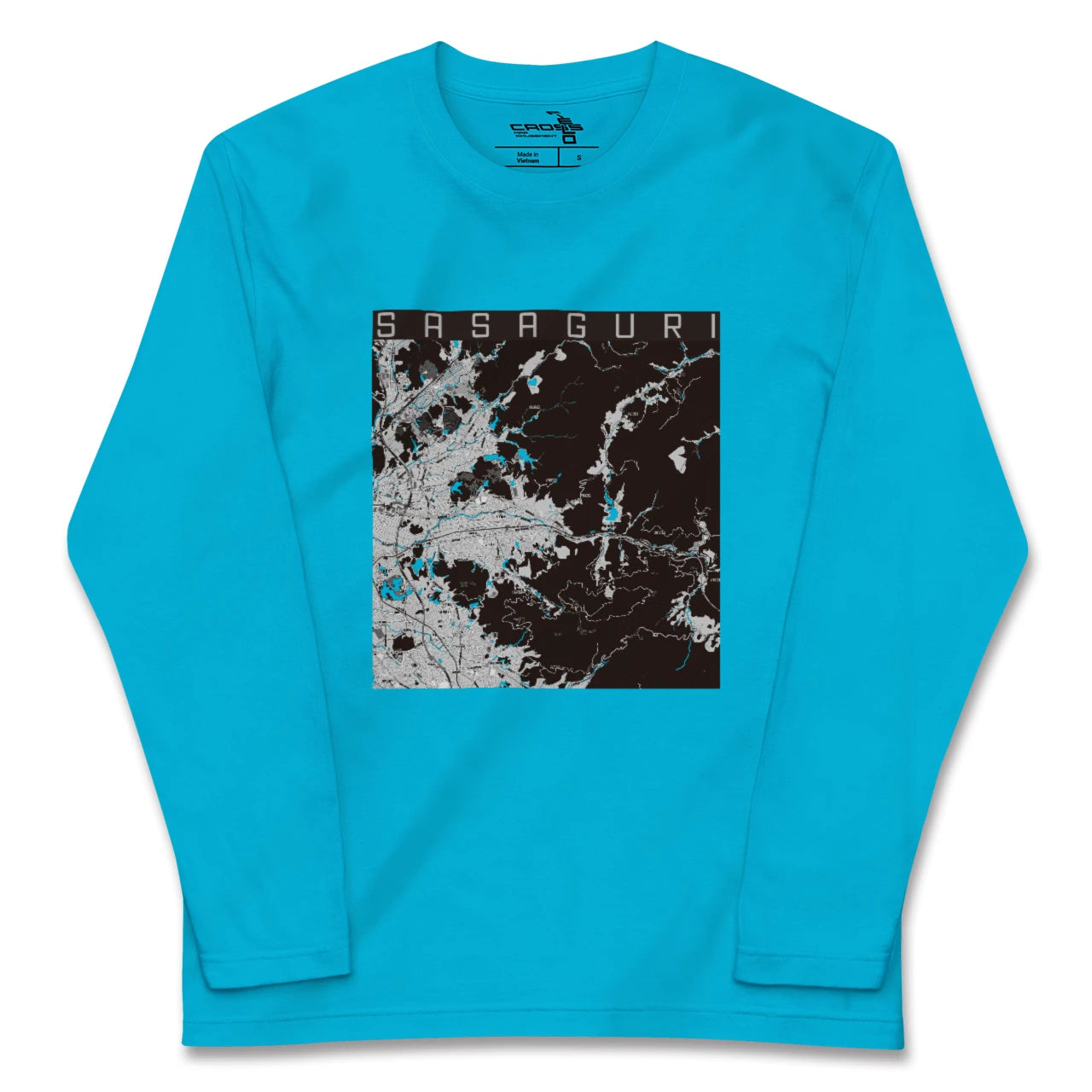 【篠栗(福岡県)】地図柄ロングスリーブTシャツ