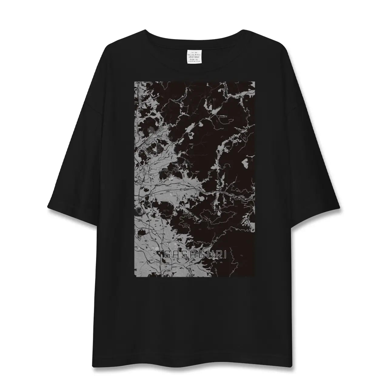 【篠栗(福岡県)】地図柄ビッグシルエットTシャツ