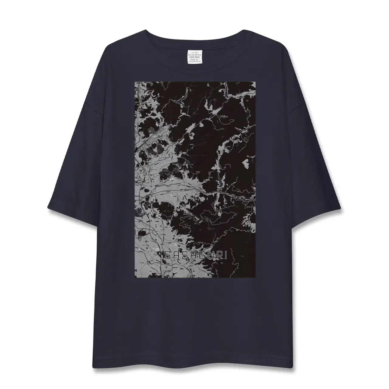 【篠栗(福岡県)】地図柄ビッグシルエットTシャツ