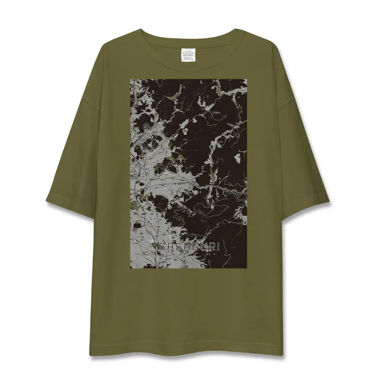 【篠栗(福岡県)】地図柄ビッグシルエットTシャツ