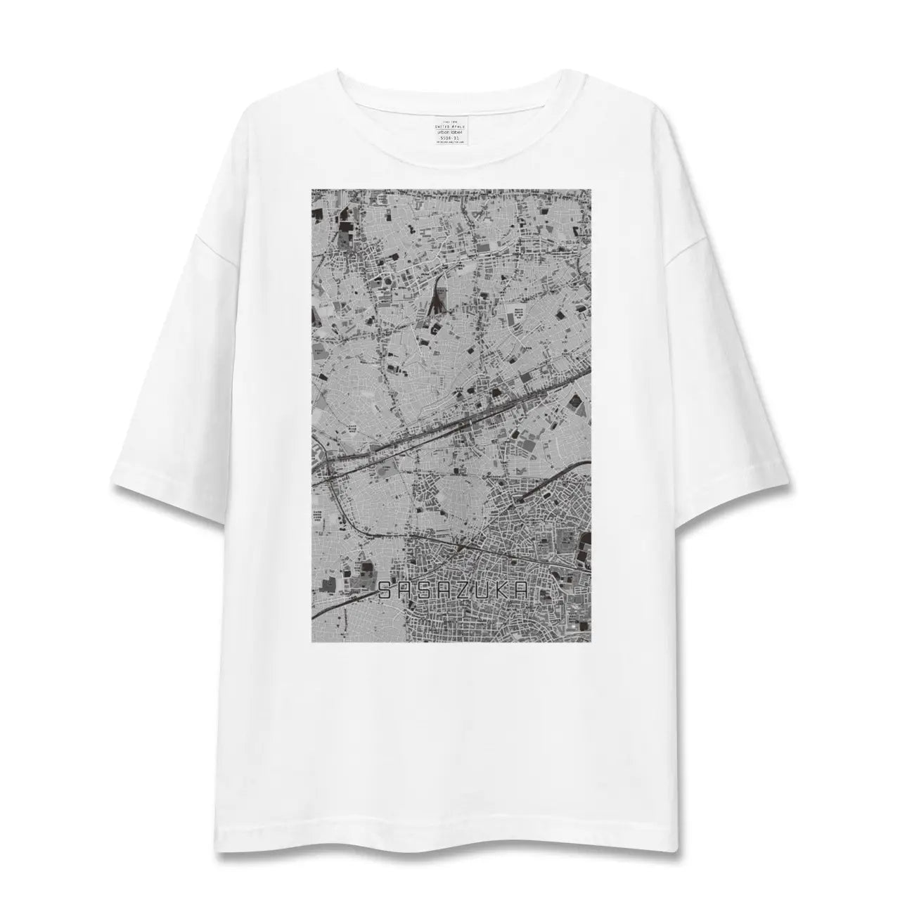 【笹塚(東京都)】地図柄ビッグシルエットTシャツ
