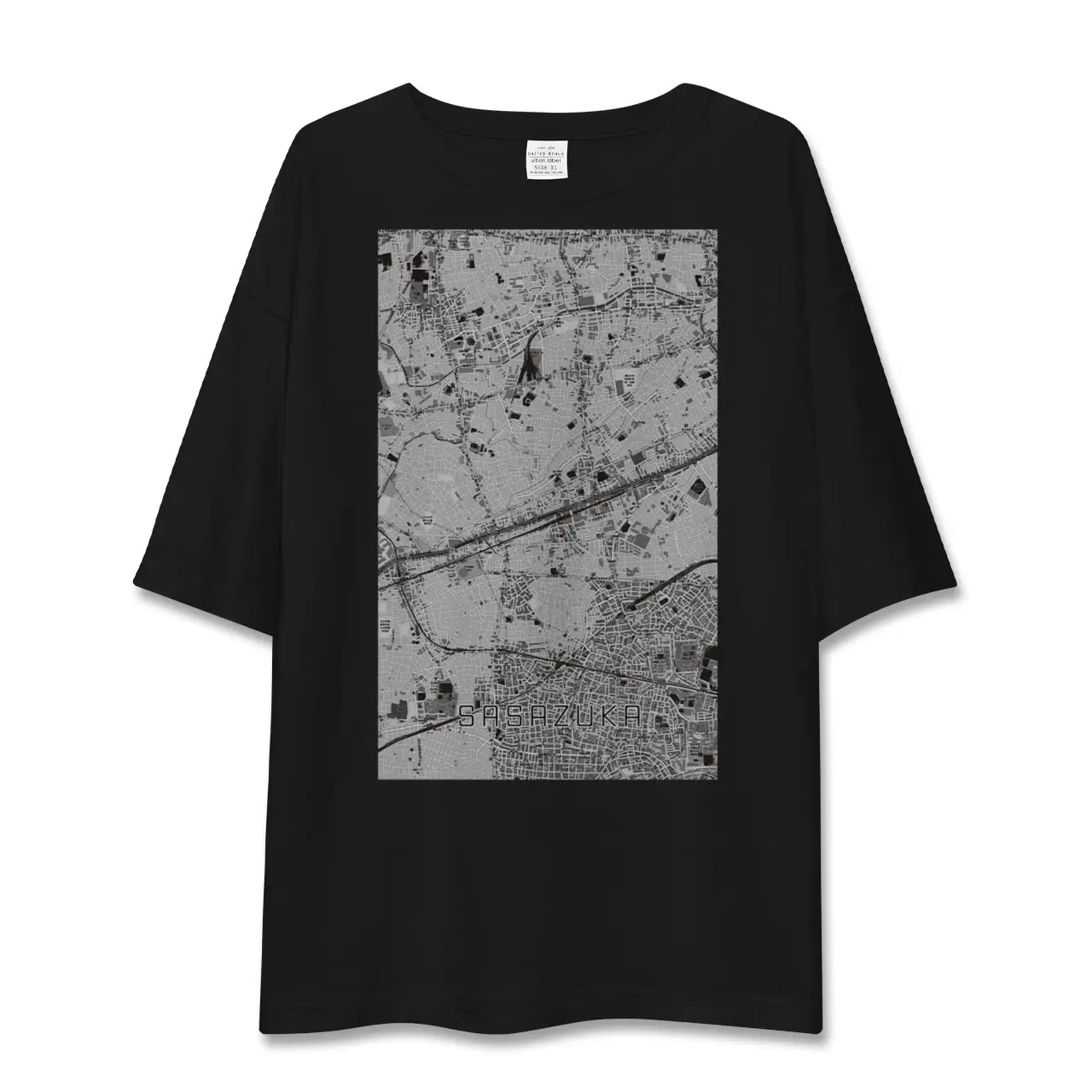 【笹塚(東京都)】地図柄ビッグシルエットTシャツ