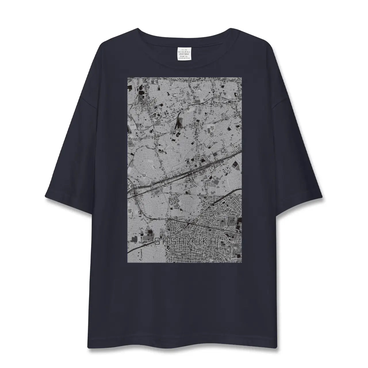 【笹塚(東京都)】地図柄ビッグシルエットTシャツ
