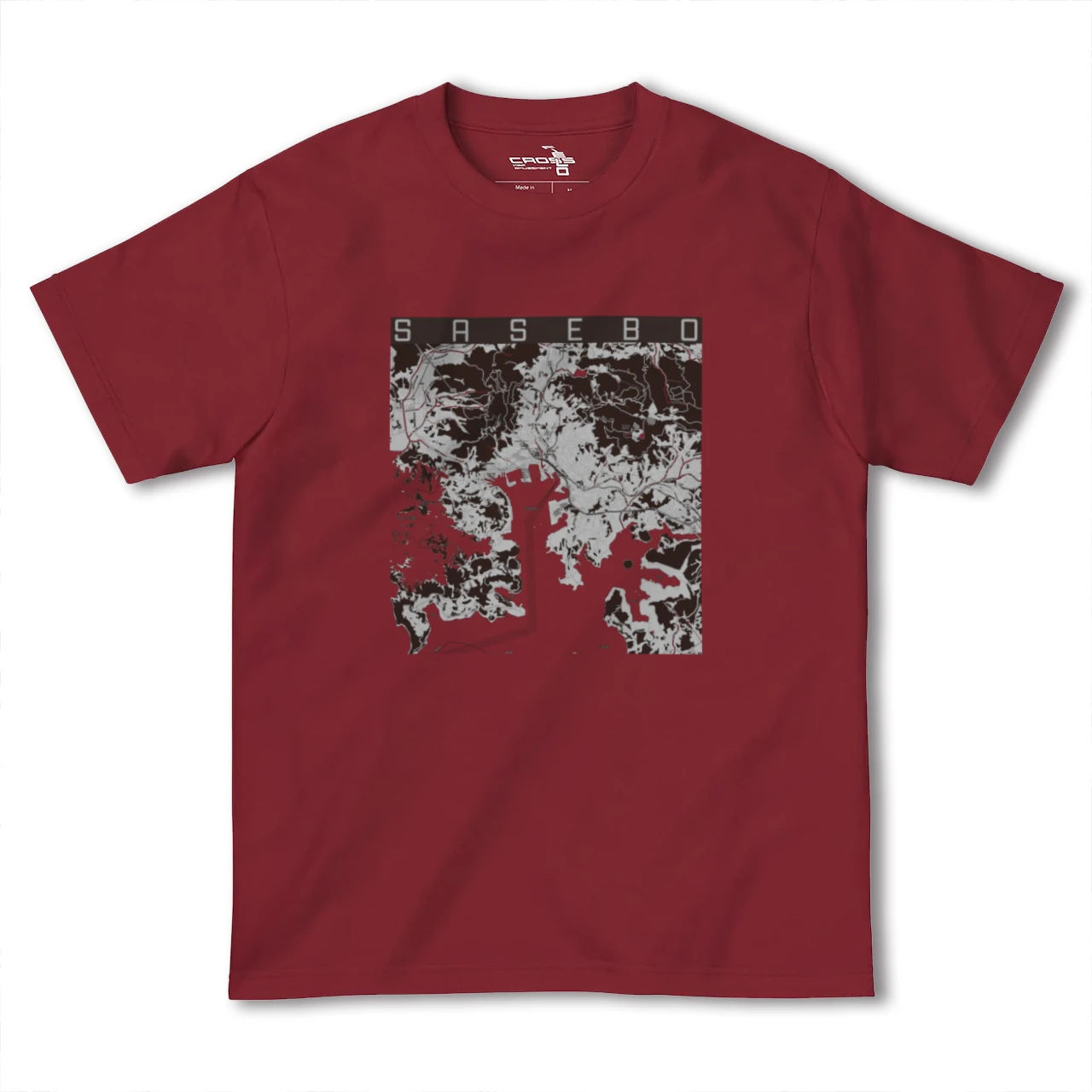 【佐世保(長崎県)】地図柄ヘビーウェイトTシャツ