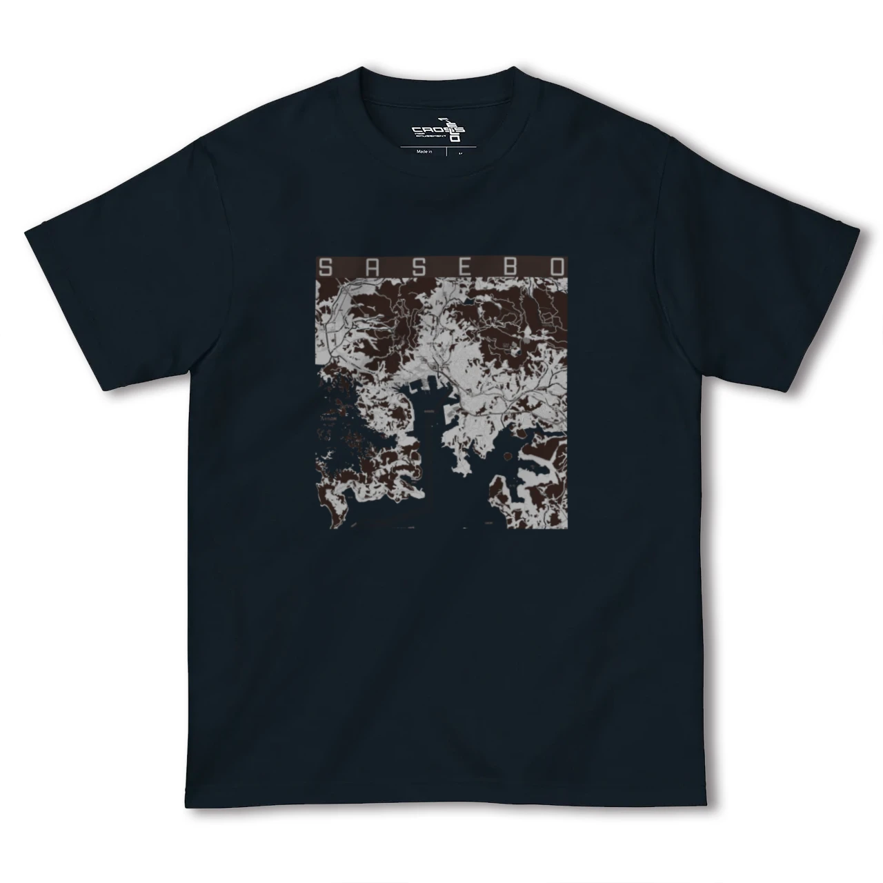 【佐世保(長崎県)】地図柄ヘビーウェイトTシャツ