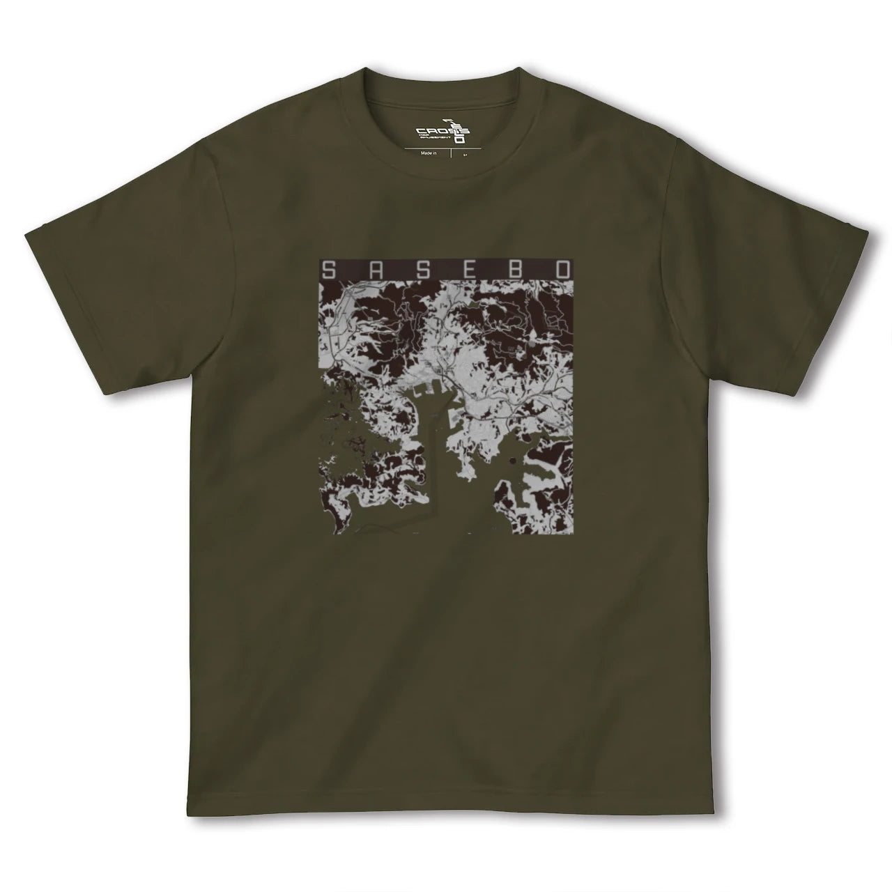 【佐世保(長崎県)】地図柄ヘビーウェイトTシャツ