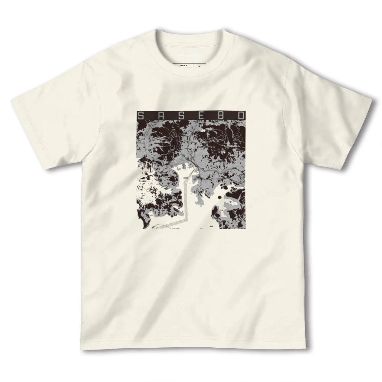 【佐世保(長崎県)】地図柄ヘビーウェイトTシャツ