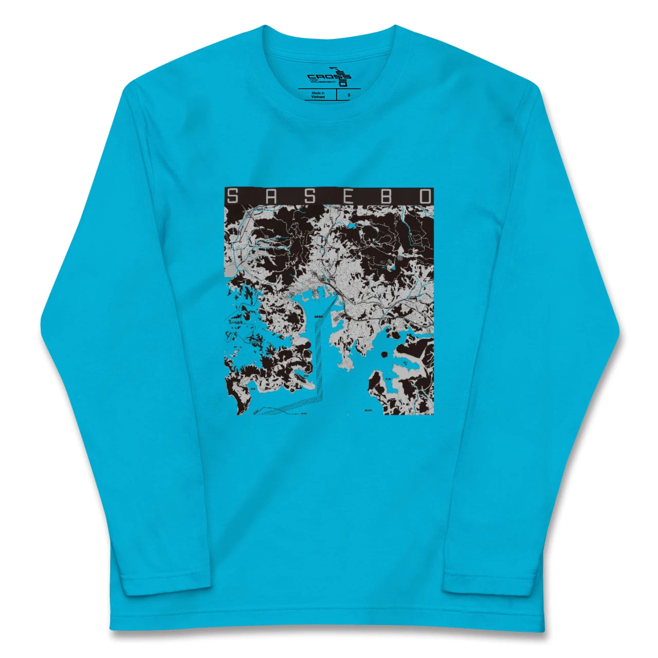 【佐世保(長崎県)】地図柄ロングスリーブTシャツ