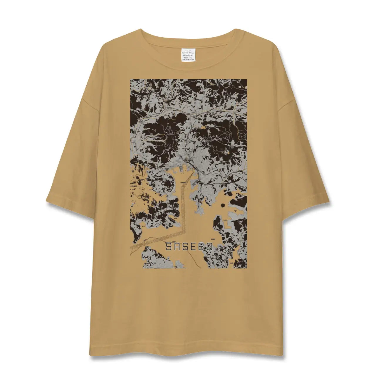 【佐世保(長崎県)】地図柄ビッグシルエットTシャツ