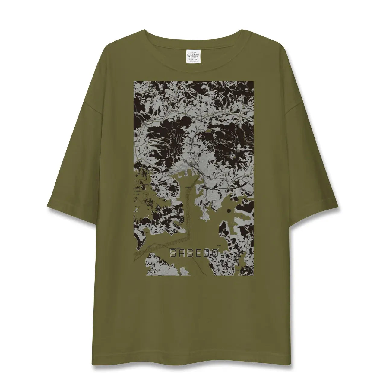 【佐世保(長崎県)】地図柄ビッグシルエットTシャツ