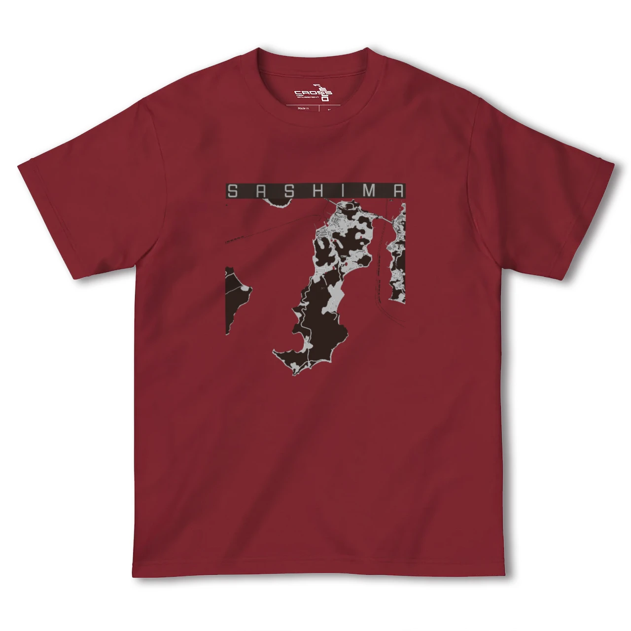 【佐島(愛媛県)】地図柄ヘビーウェイトTシャツ