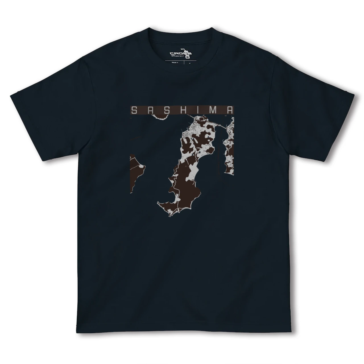 【佐島(愛媛県)】地図柄ヘビーウェイトTシャツ