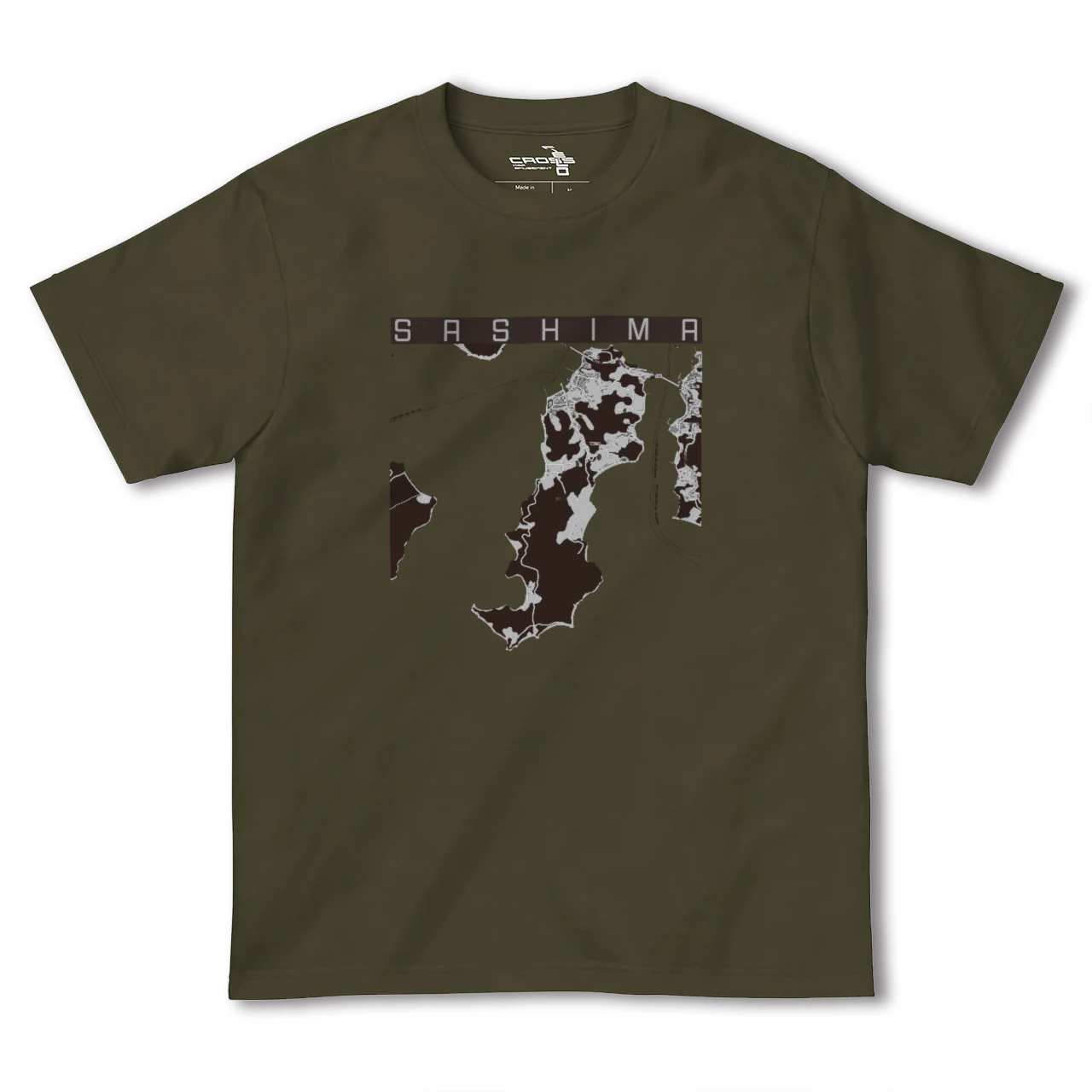 【佐島(愛媛県)】地図柄ヘビーウェイトTシャツ
