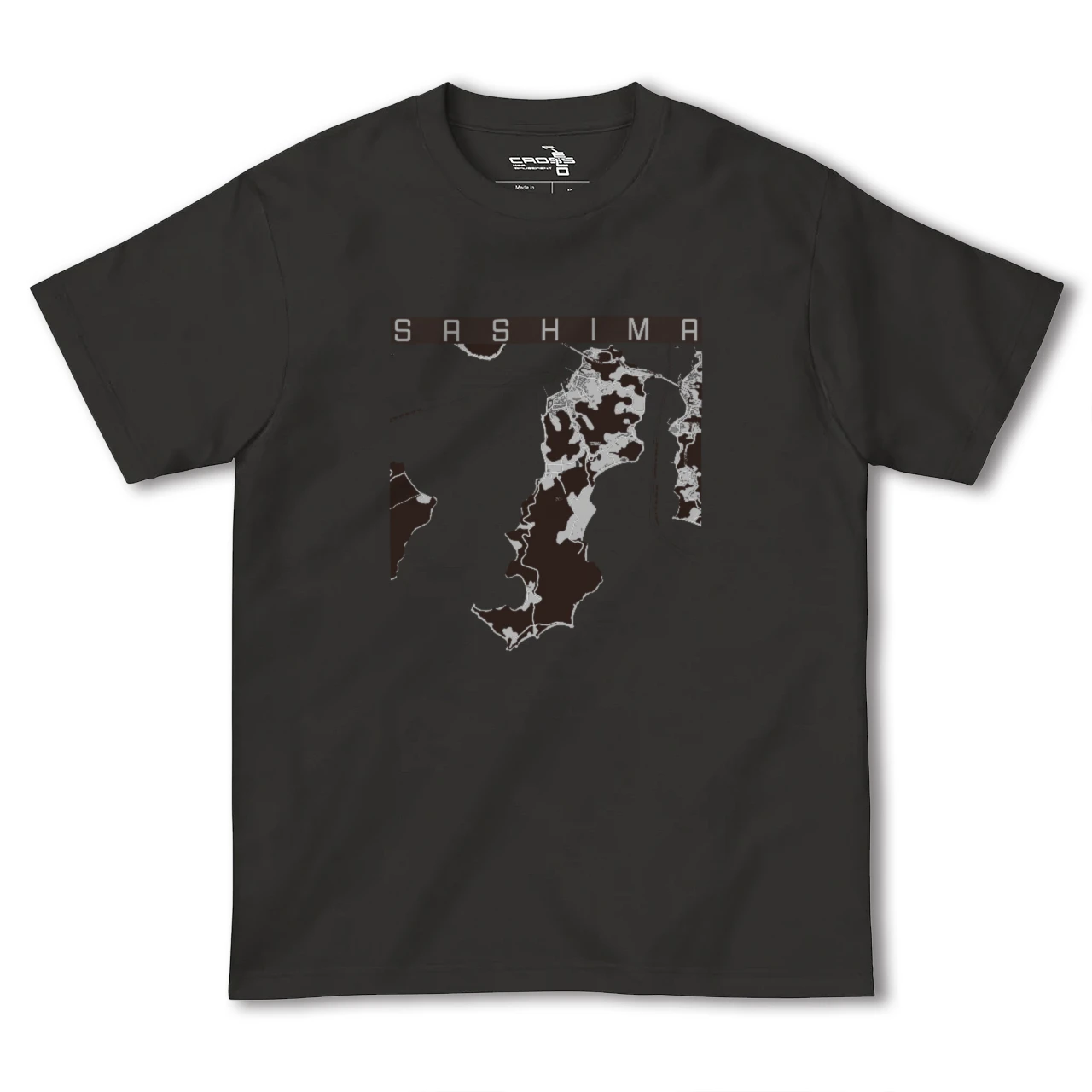 【佐島(愛媛県)】地図柄ヘビーウェイトTシャツ