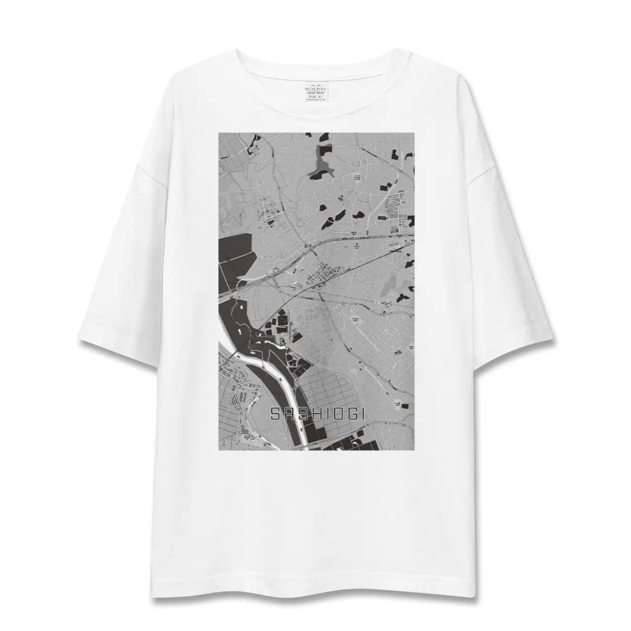 【指扇(埼玉県)】地図柄ビッグシルエットTシャツ