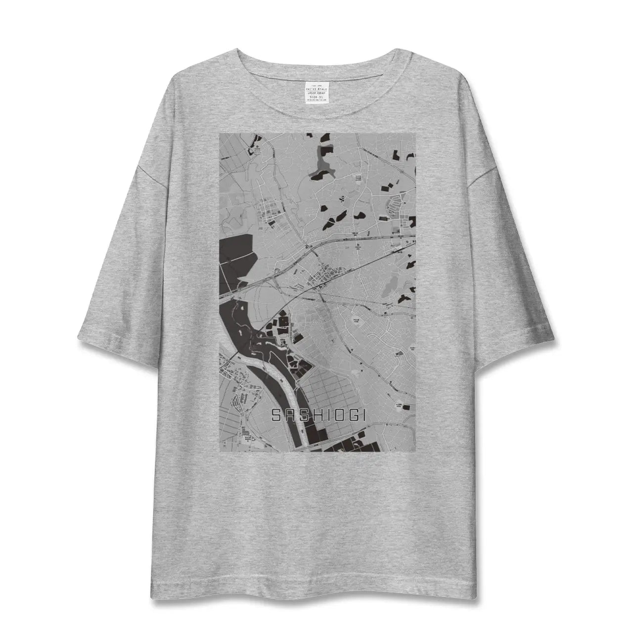 【指扇(埼玉県)】地図柄ビッグシルエットTシャツ