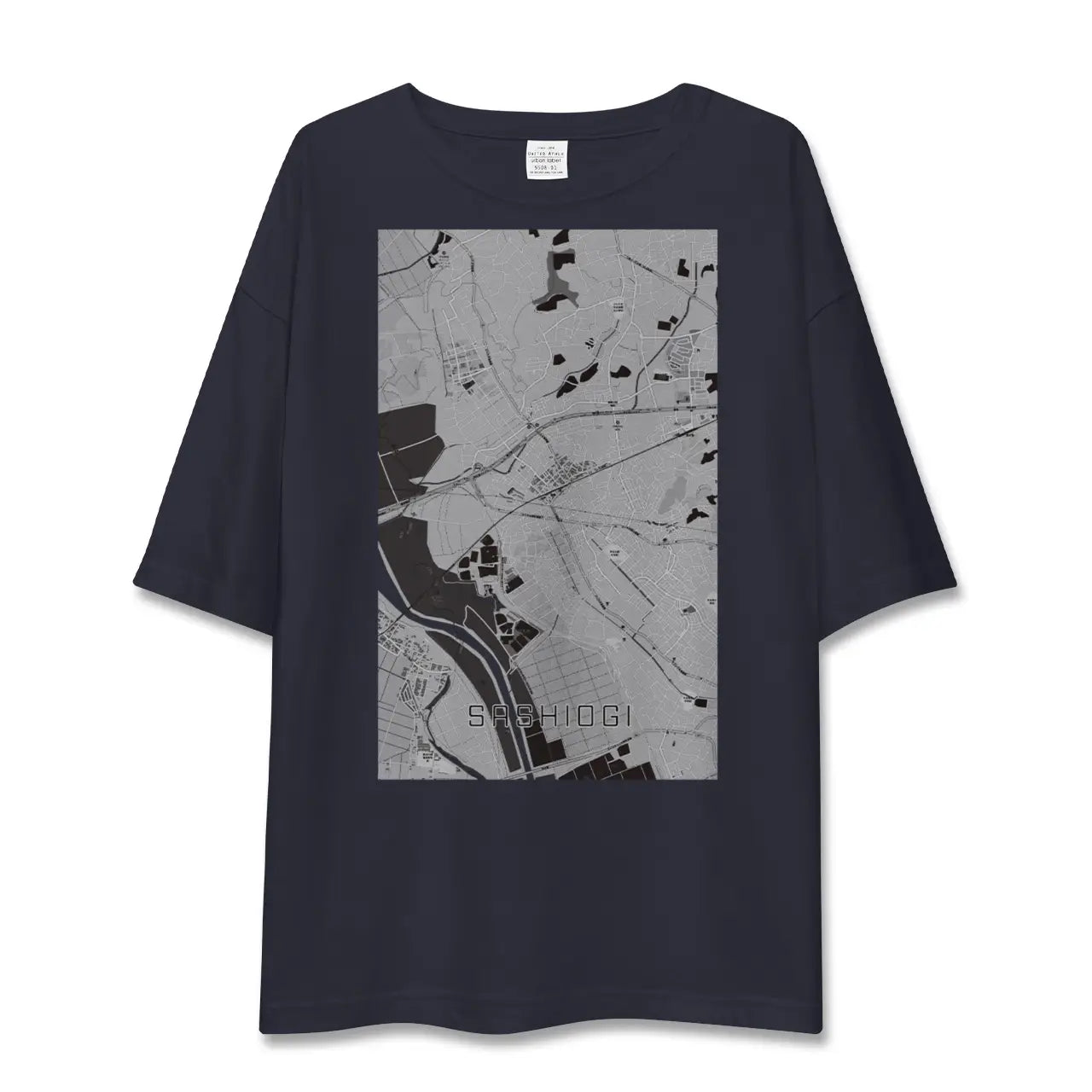 【指扇(埼玉県)】地図柄ビッグシルエットTシャツ
