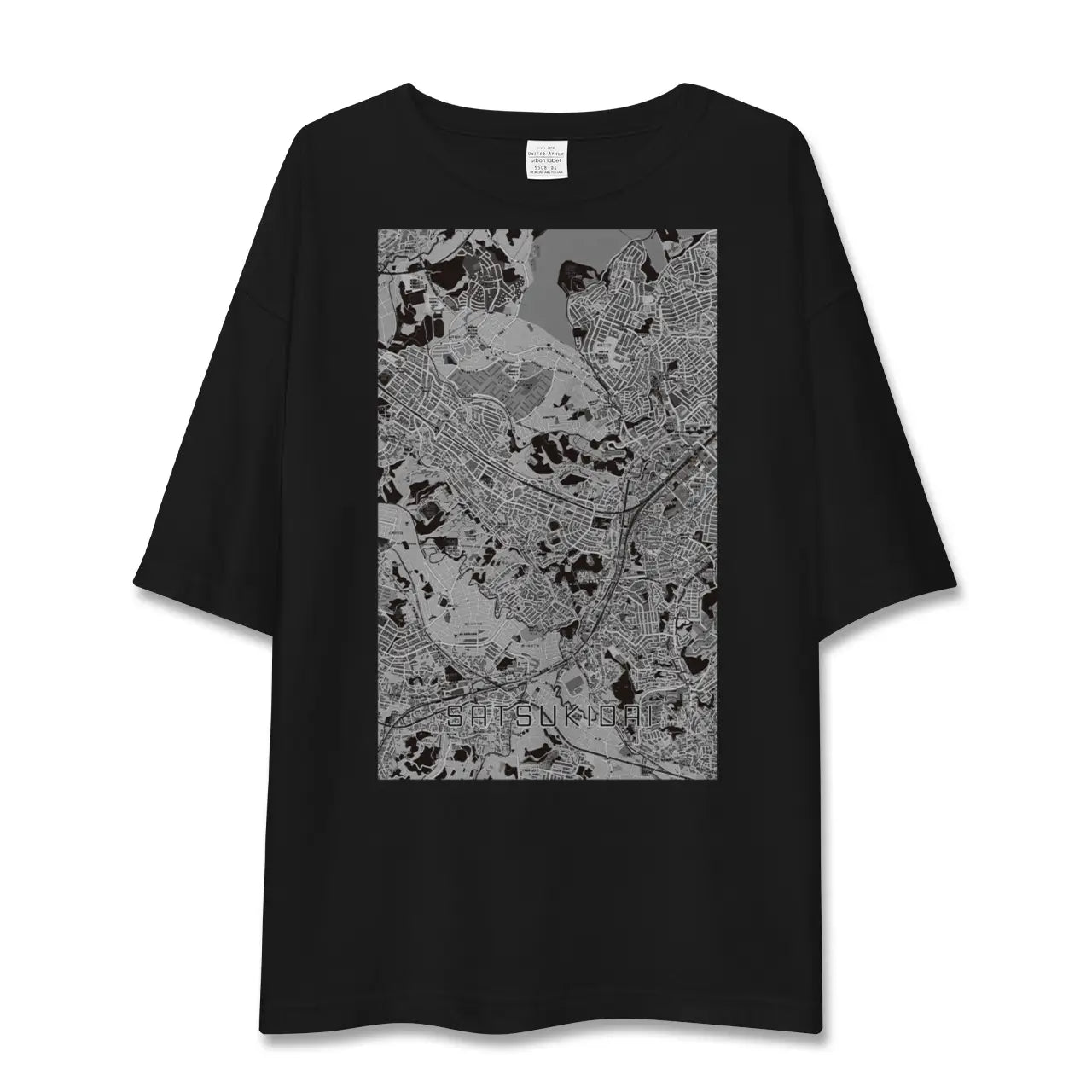 【五月台(神奈川県)】地図柄ビッグシルエットTシャツ