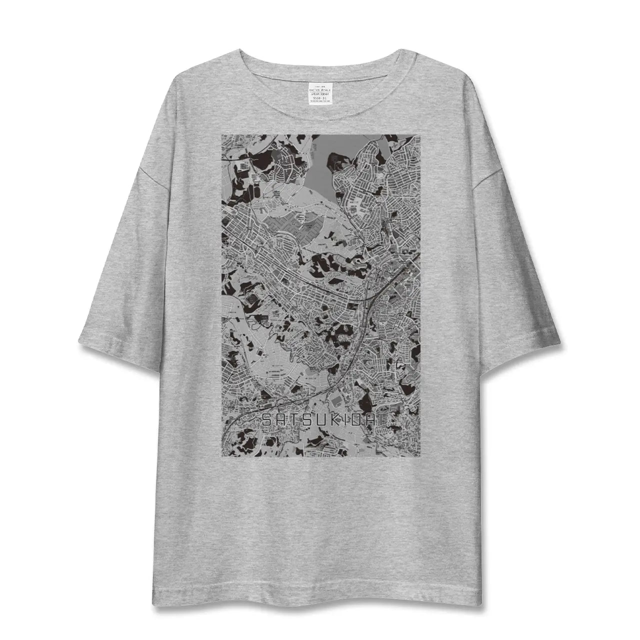【五月台(神奈川県)】地図柄ビッグシルエットTシャツ