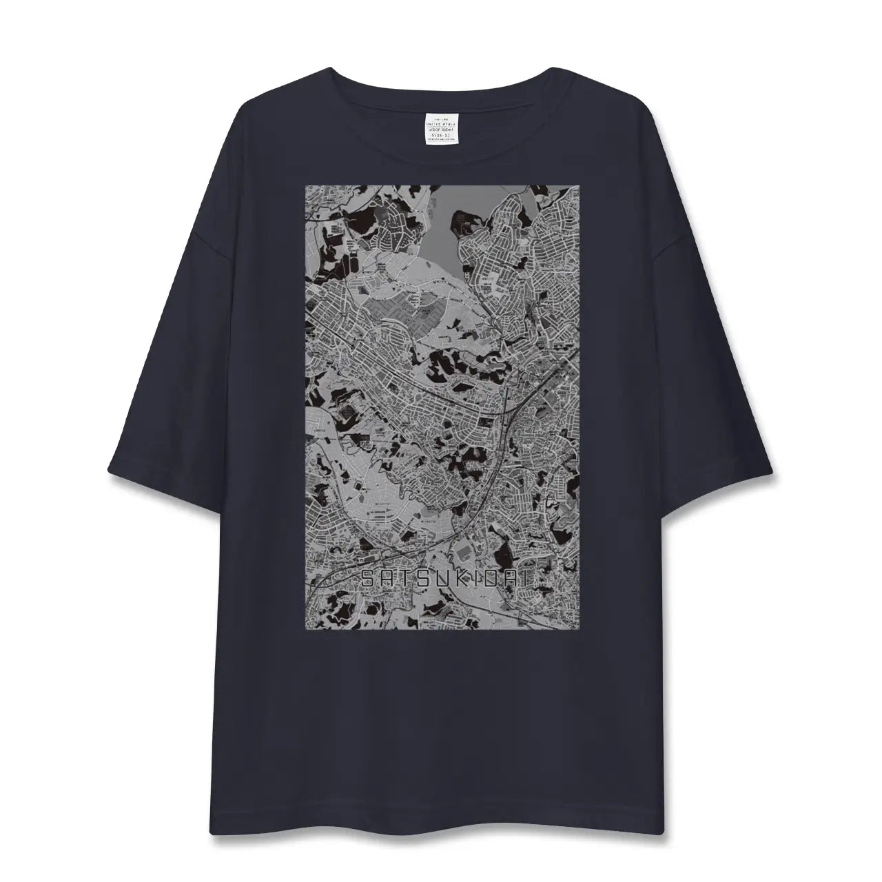 【五月台(神奈川県)】地図柄ビッグシルエットTシャツ