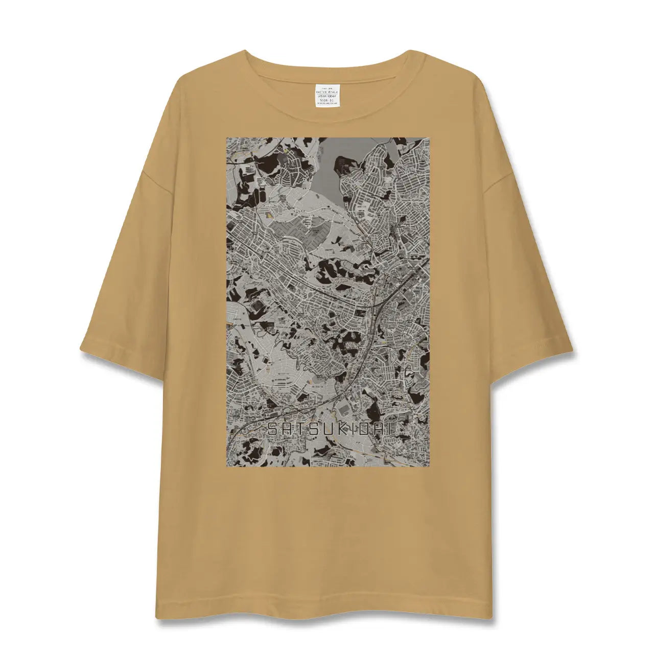 【五月台(神奈川県)】地図柄ビッグシルエットTシャツ