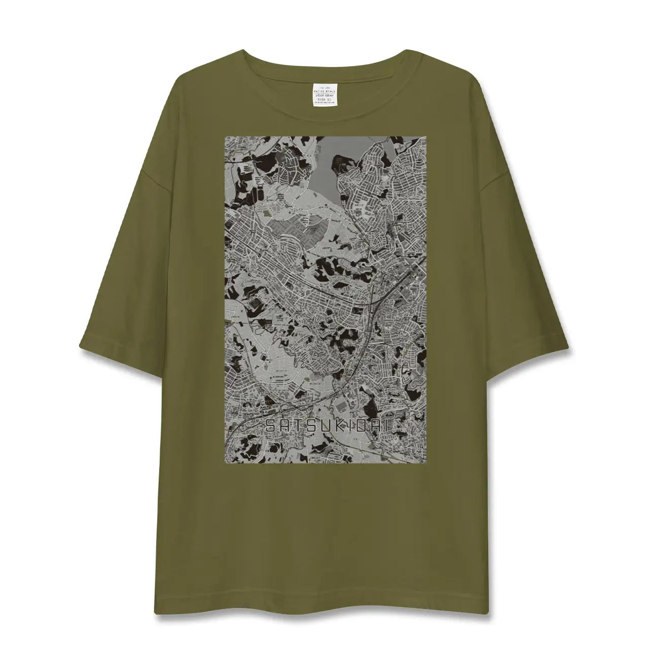 【五月台(神奈川県)】地図柄ビッグシルエットTシャツ