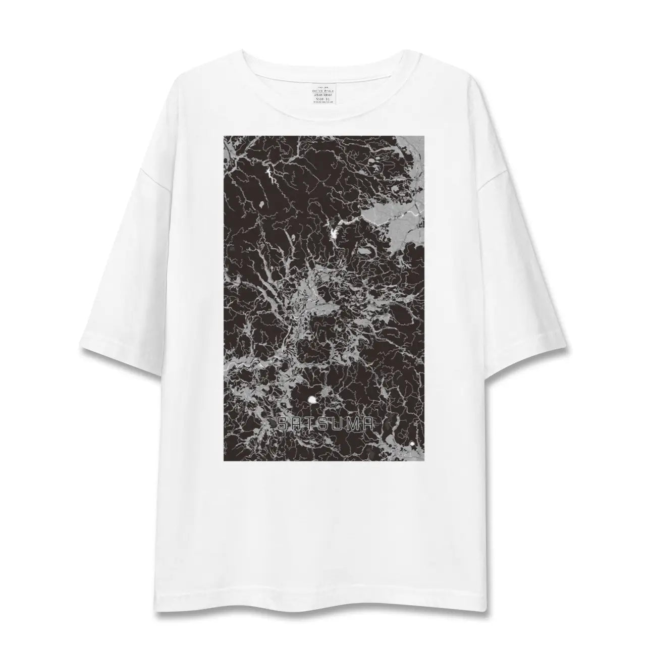 【さつま(鹿児島県)】地図柄ビッグシルエットTシャツ