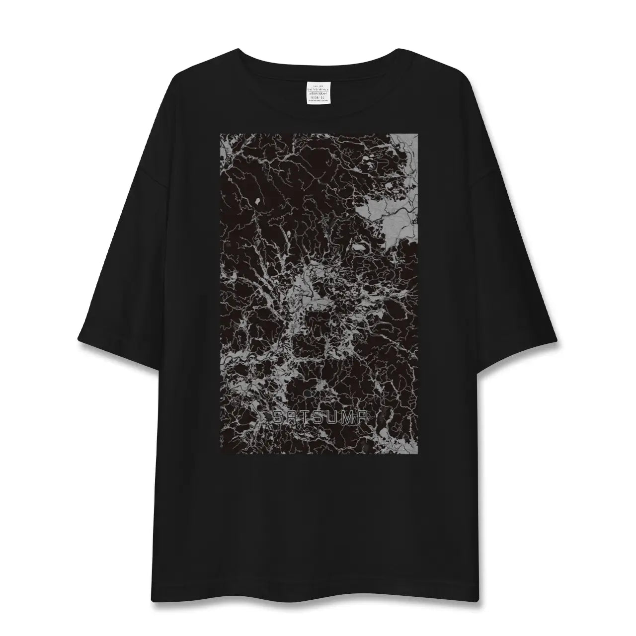 【さつま(鹿児島県)】地図柄ビッグシルエットTシャツ