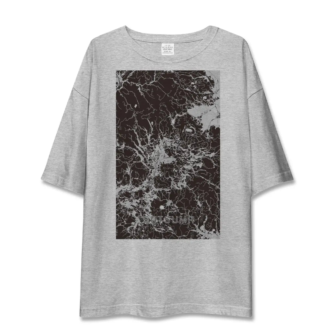 【さつま(鹿児島県)】地図柄ビッグシルエットTシャツ
