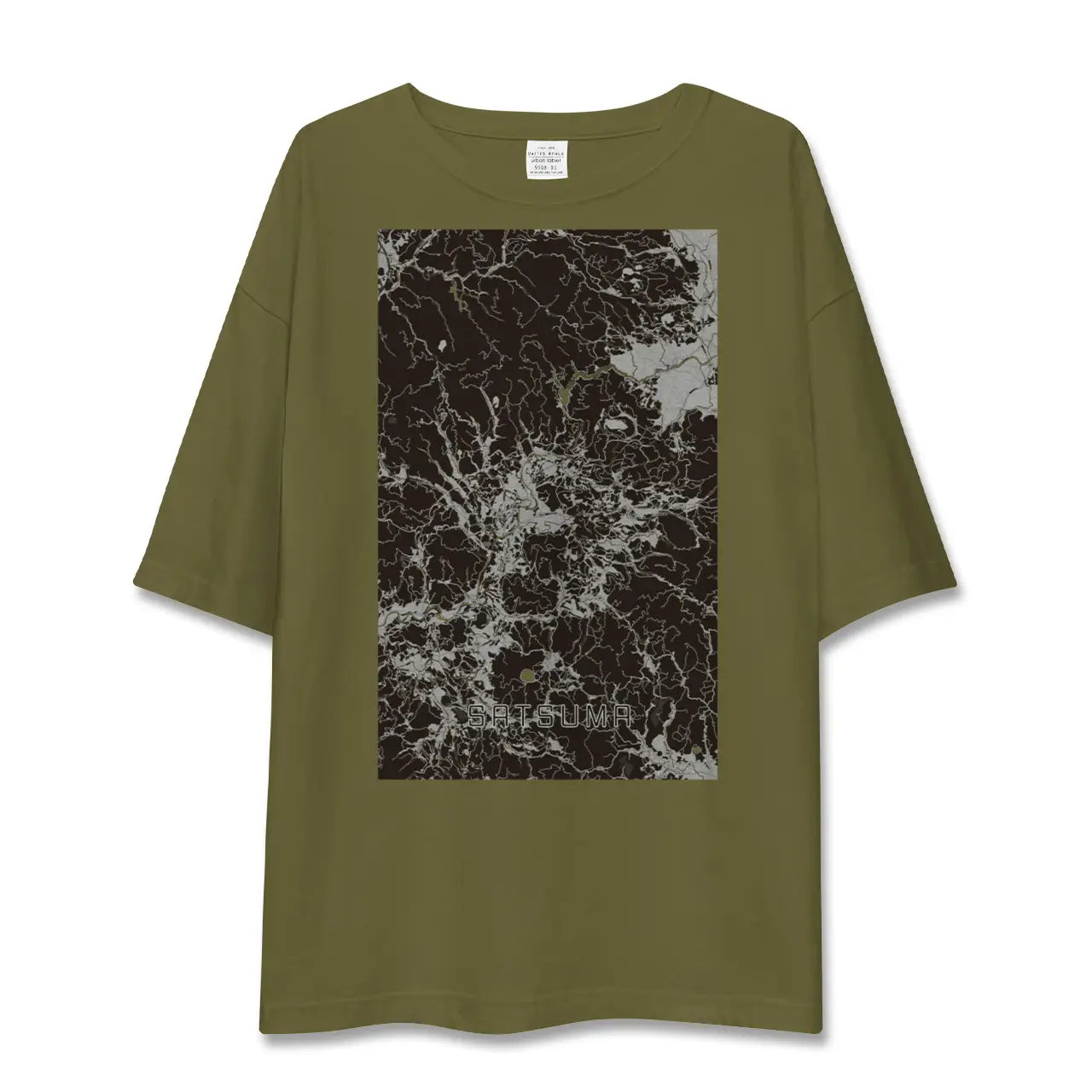 【さつま(鹿児島県)】地図柄ビッグシルエットTシャツ