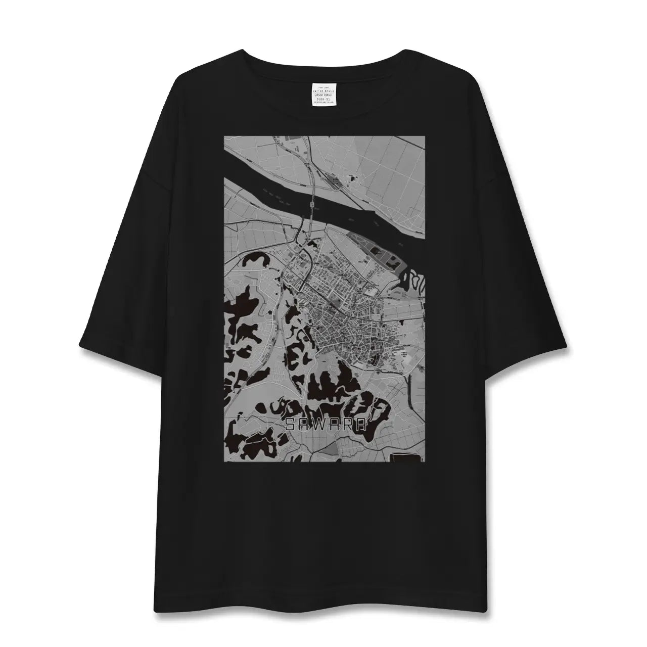 【佐原(千葉県)】地図柄ビッグシルエットTシャツ