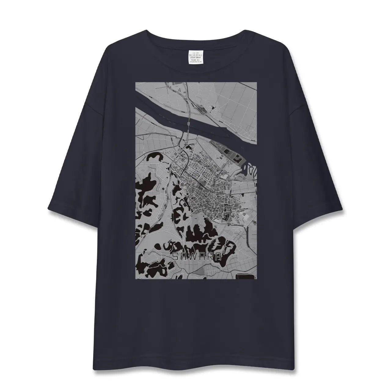 【佐原(千葉県)】地図柄ビッグシルエットTシャツ