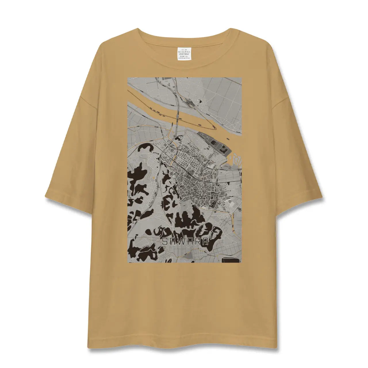 【佐原(千葉県)】地図柄ビッグシルエットTシャツ